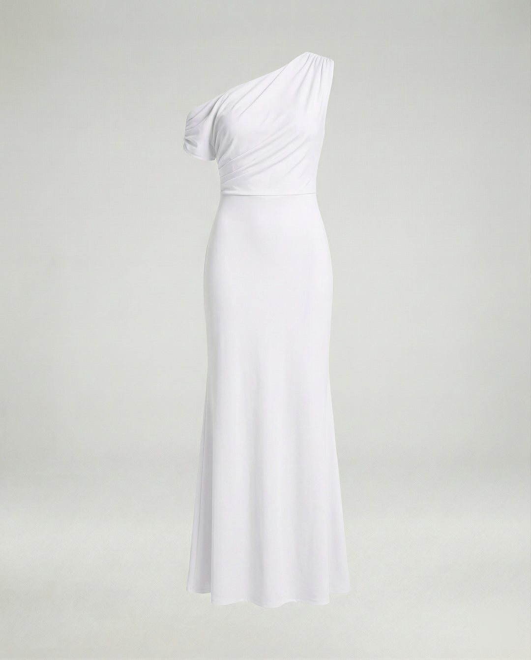 Figurbetontes elegantes Abendkleid asymmetrisch