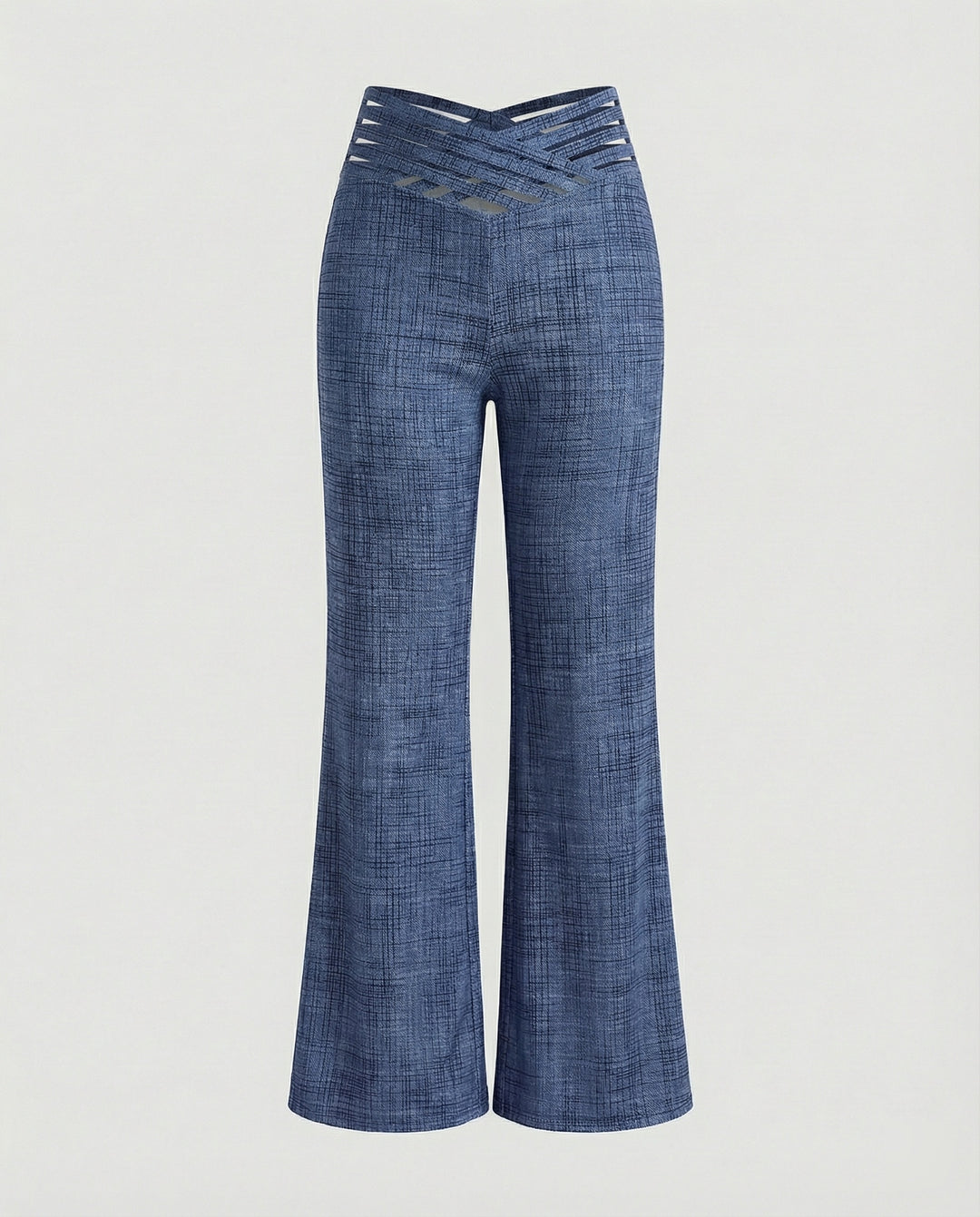 Damen Weit geschnittene Palazzo-Hose mit trendigen Cut-Outs R&B