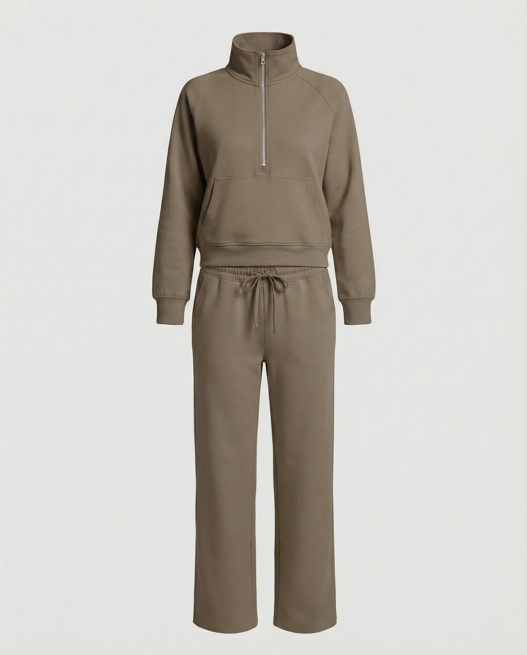 Jogginganzug Damen mit hohem Kragen
