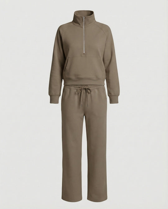 Jogginganzug Damen mit hohem Kragen