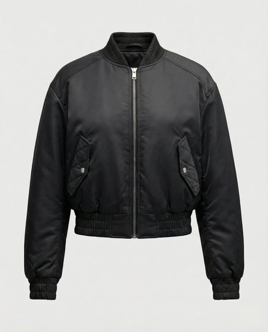 Damen Bomberjacke mit hohen Bündchen