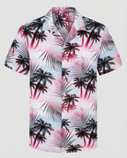 Kurzarm Hawaiihemd Herren Palmenprint
