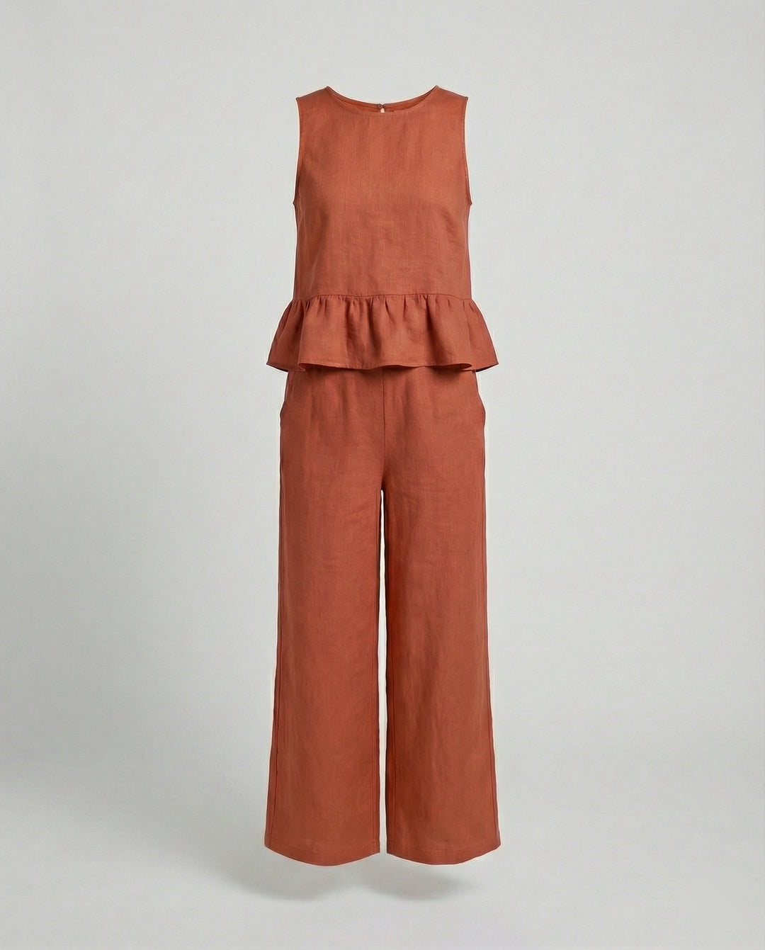 Damen Zweiteiler Set Sommer Palazzohose