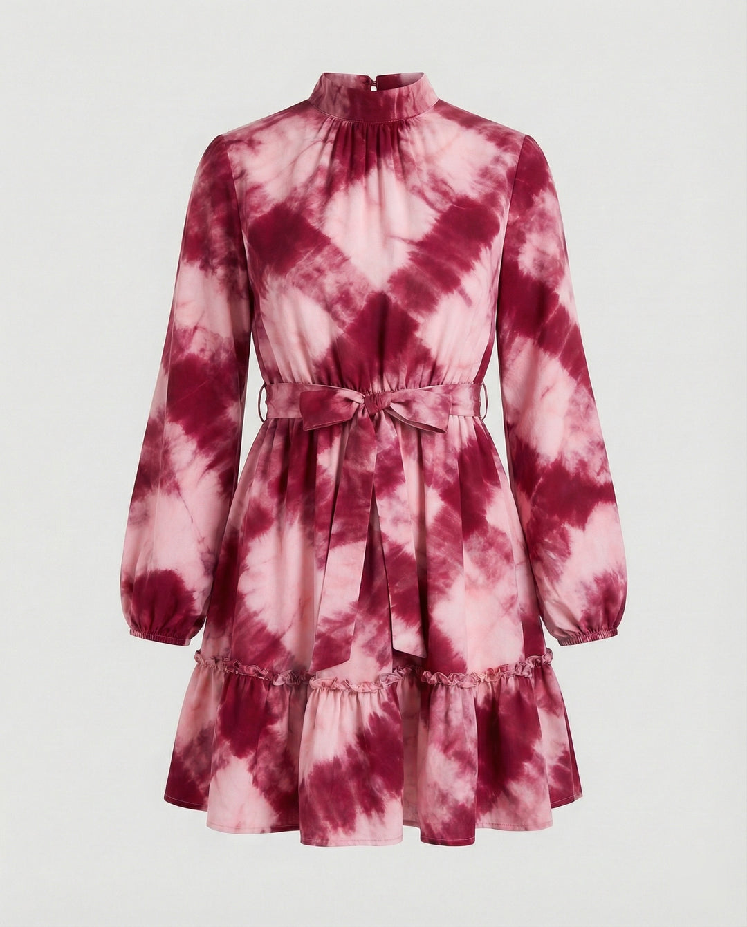 Damen Freizeitkleid Mini mit Volant