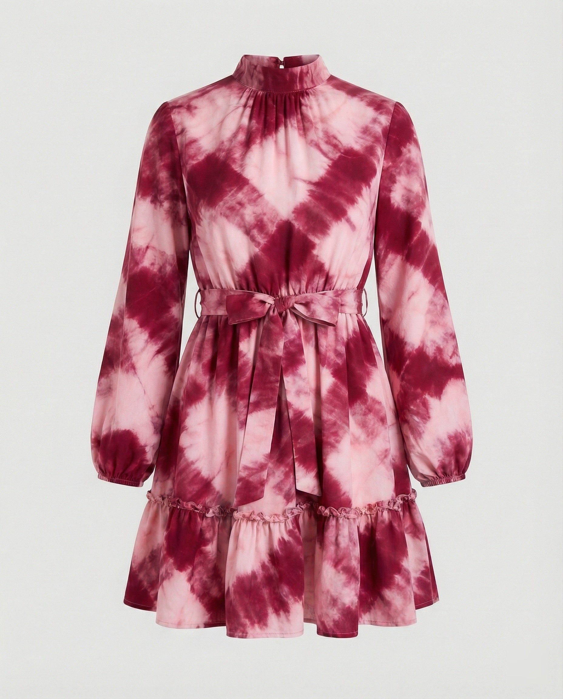 Damen Freizeitkleid Mini mit Volant