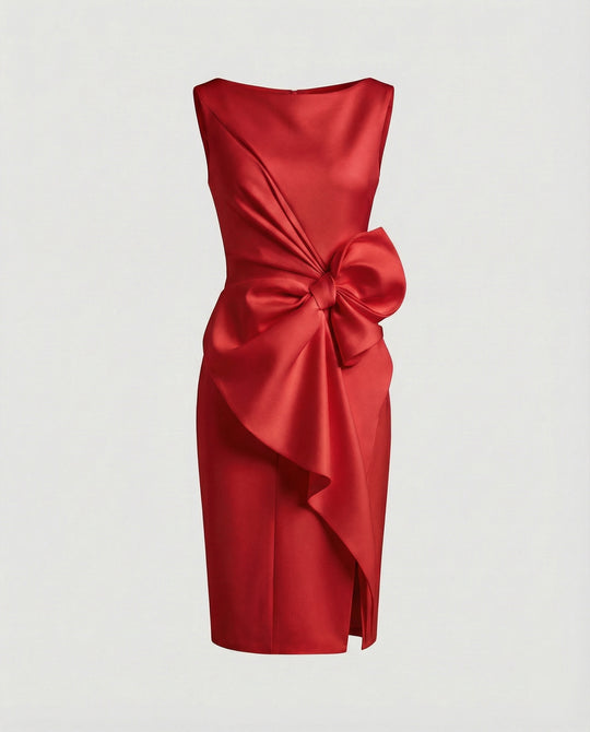 Damen Abendkleid elegant Satin