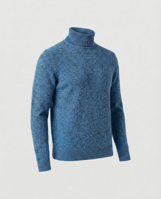 Herren Rollkragenpullover aus weichem Merinowolle R&B