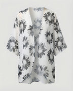 Offener Kimono Damen Floral