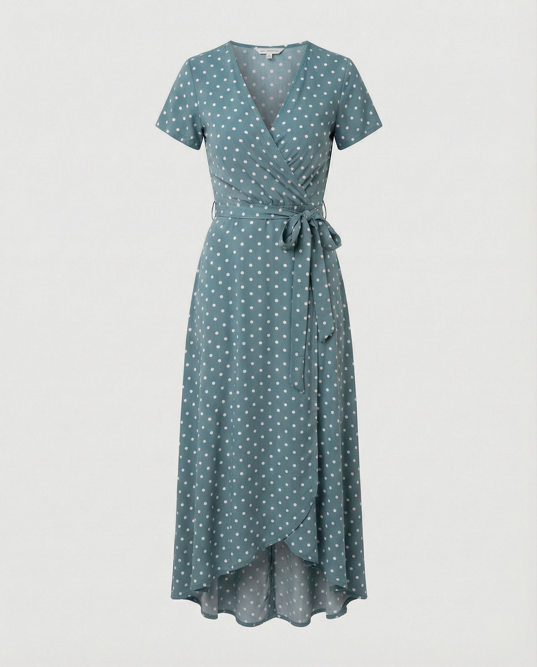 Damen Wickel Maxikleid mit Schlitz