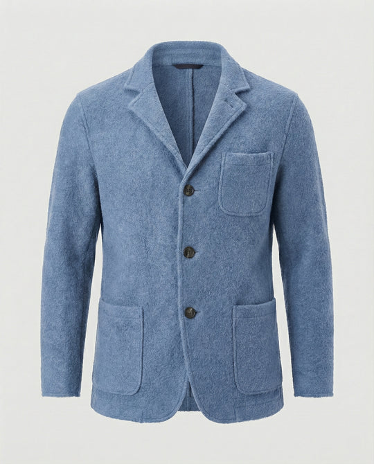Herren elegante Strickjacke mit praktischem Schnitt und modischen Details