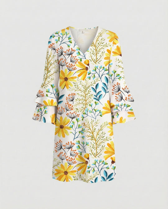 Damen Minikleid floral Sommer