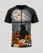 Kurzarmshirt Totenkopf Print Damen