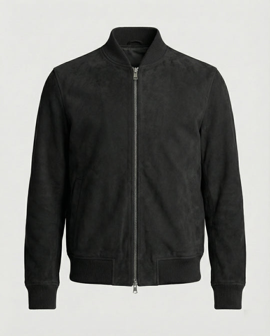 Freizeitkleidung Herren Bomberjacke Lederoptik