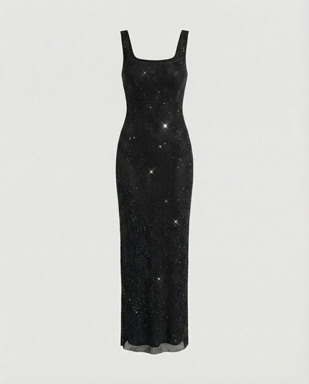 Damen funkelndes Abendkleid aus Netzstoff