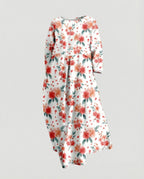 Damen Maxikleid floral mit Taschen