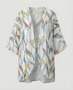Offener Kimono Damen Floral