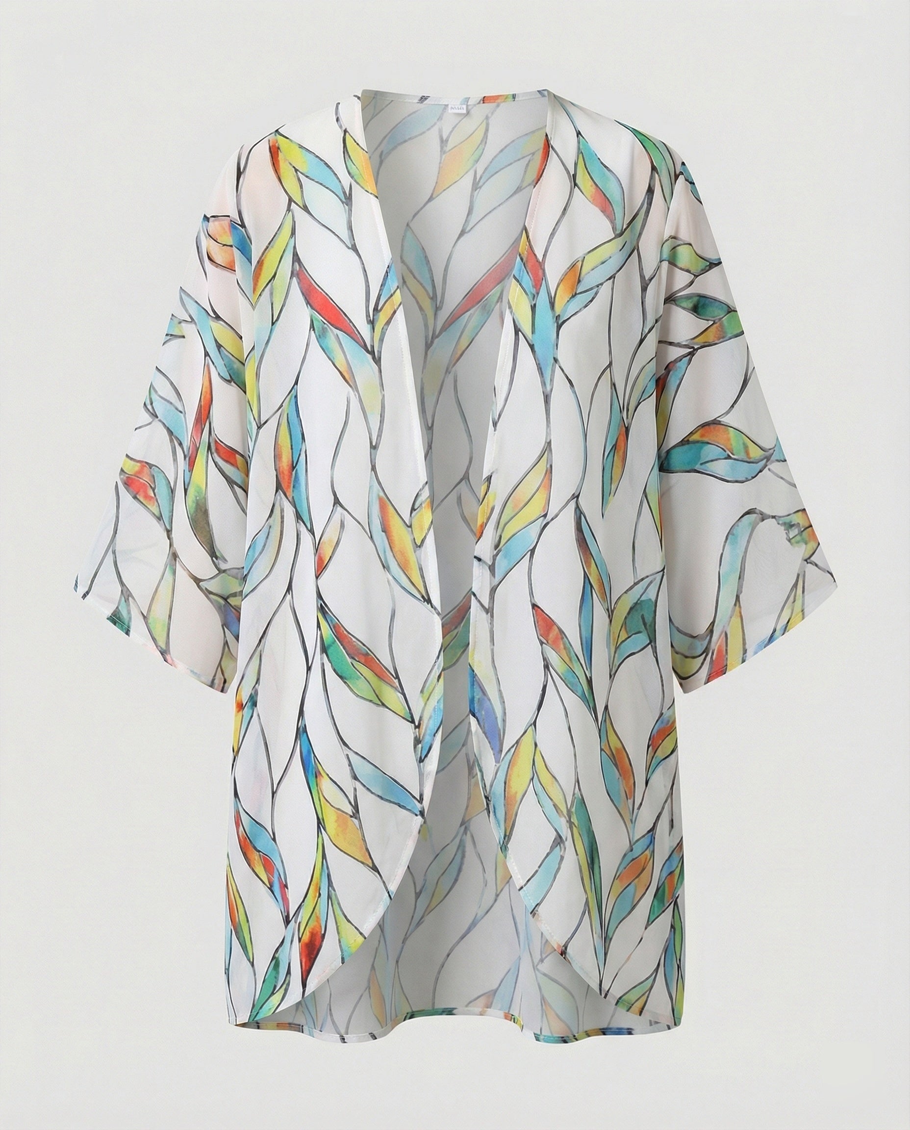Offener Kimono Damen Floral