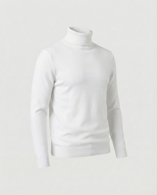 Herren Rollkragenpullover aus weichem Merinowolle R&B
