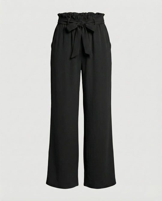 Damen Stoffhose Damen High Waist weit