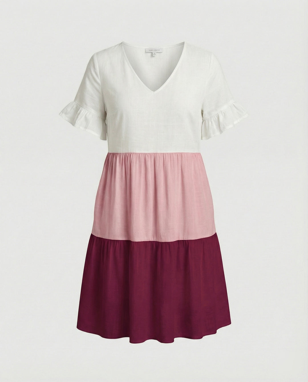 Damen Sommerkleid Midikleid Volant