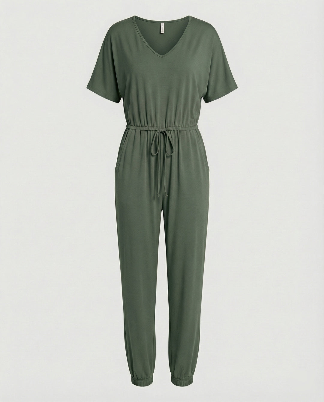 Damen Leichter Jumpsuit mit lockerer Passform und variabler Taille R&B