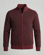 Stilvolle Strickjacke Herren Zipper