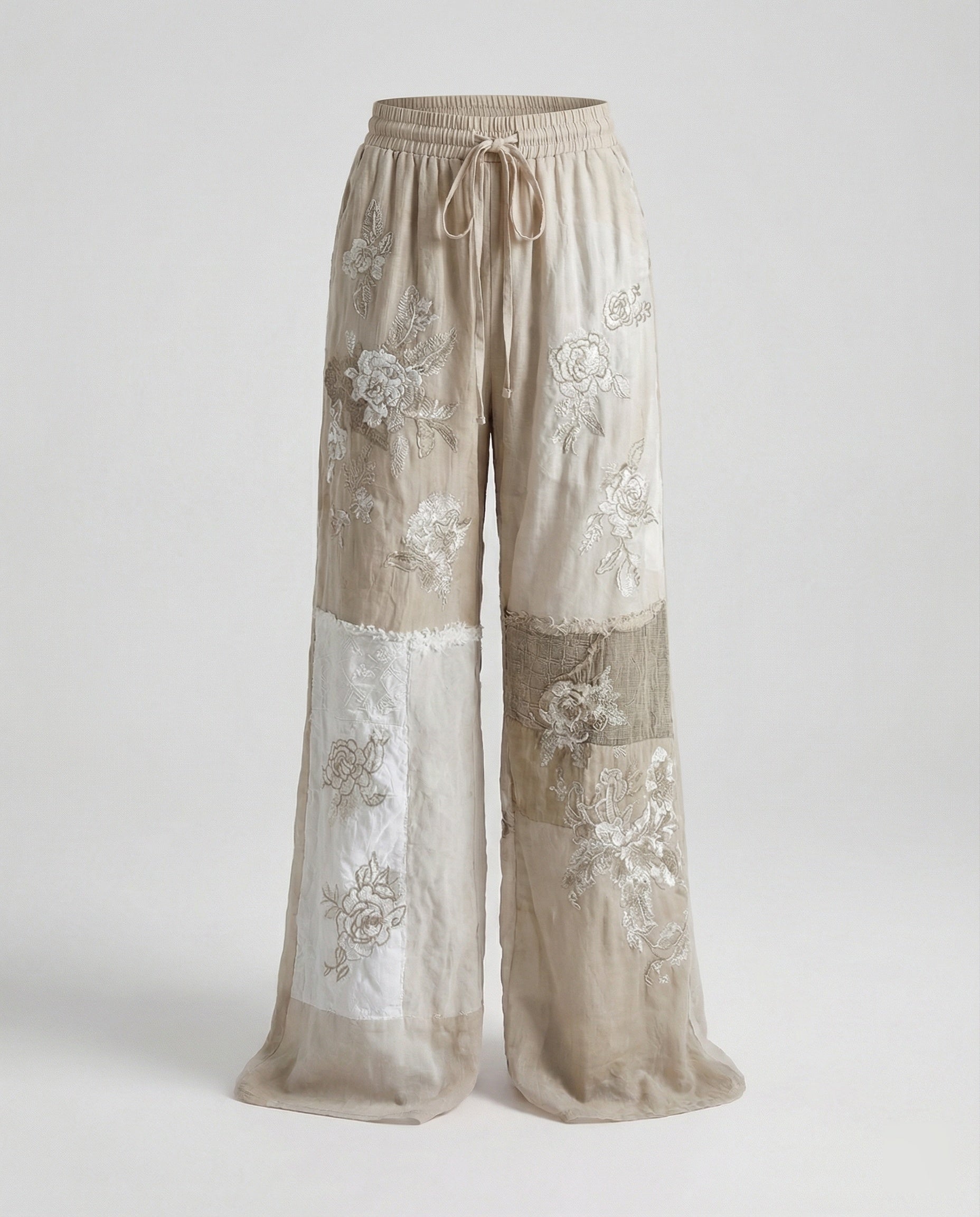 Damen Haremshose Boho Patchwork