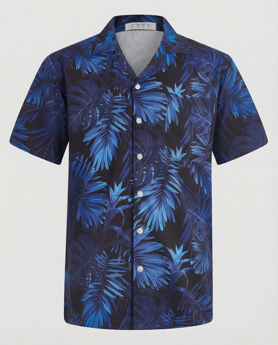 Kurzarm Hawaiihemd Herren Palmenprint
