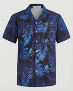 Kurzarm Hawaiihemd Herren Palmenprint