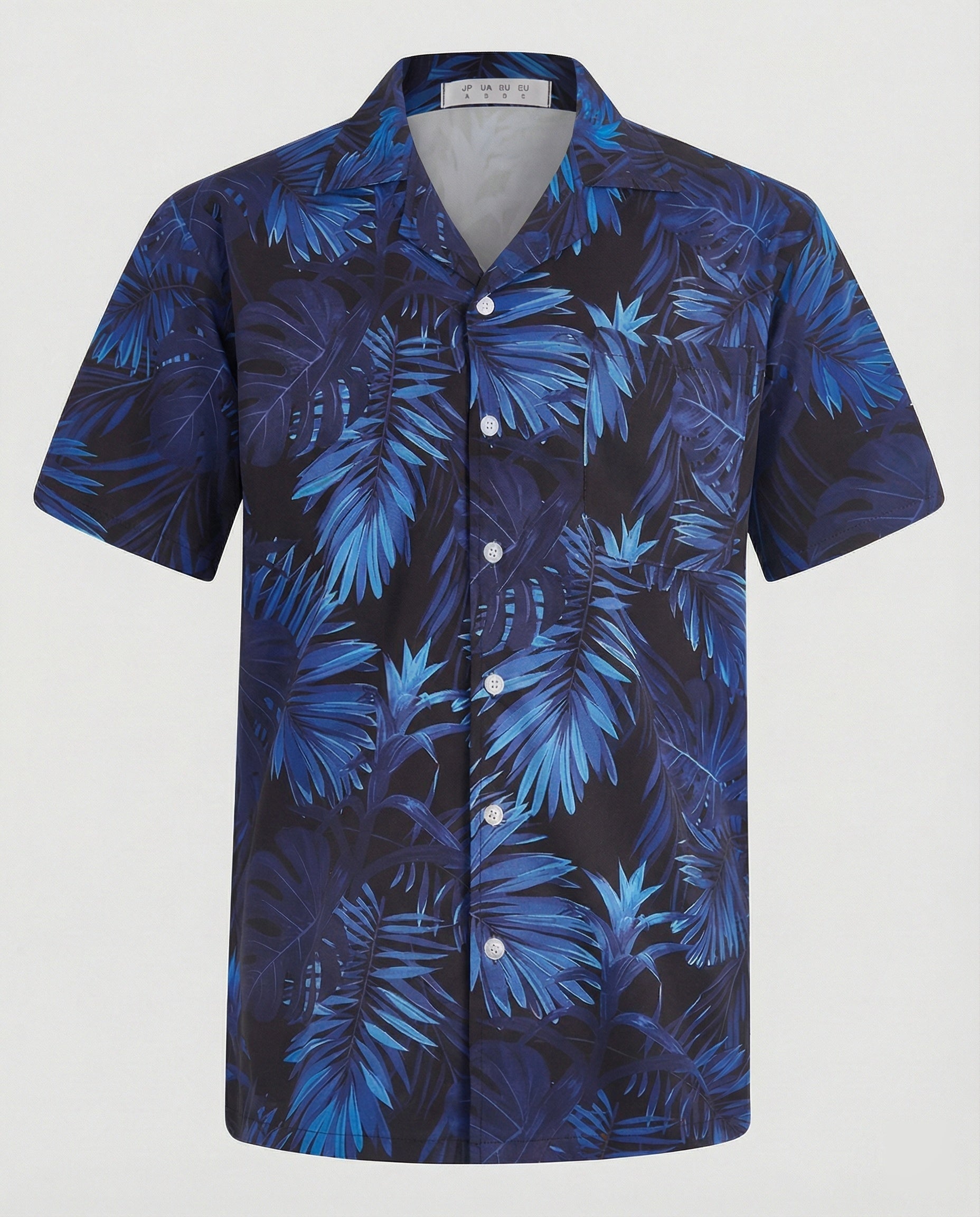 Kurzarm Hawaiihemd Herren Palmenprint