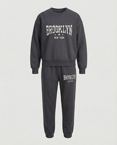 Damen Oversize Sweatset mit Print