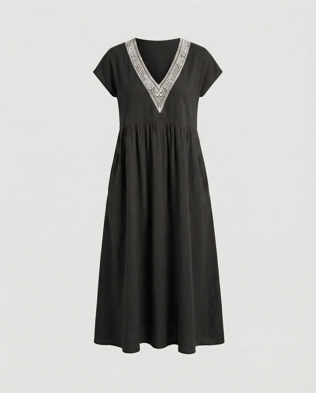 Damen Midikleid Sommer Spitze