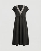 Damen Midikleid Sommer Spitze