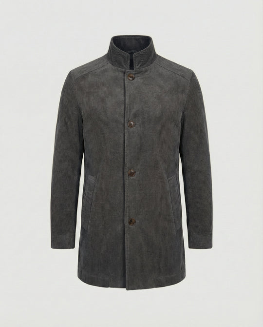 Herren Cordjacke mit hohem Kragen