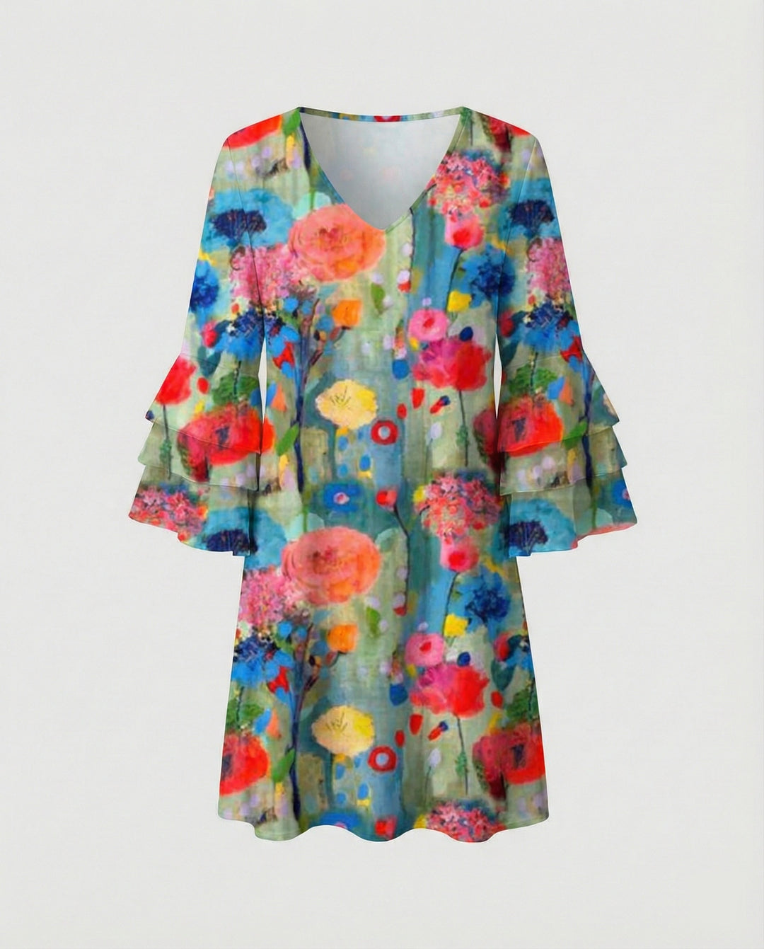 Damen Minikleid floral Sommer