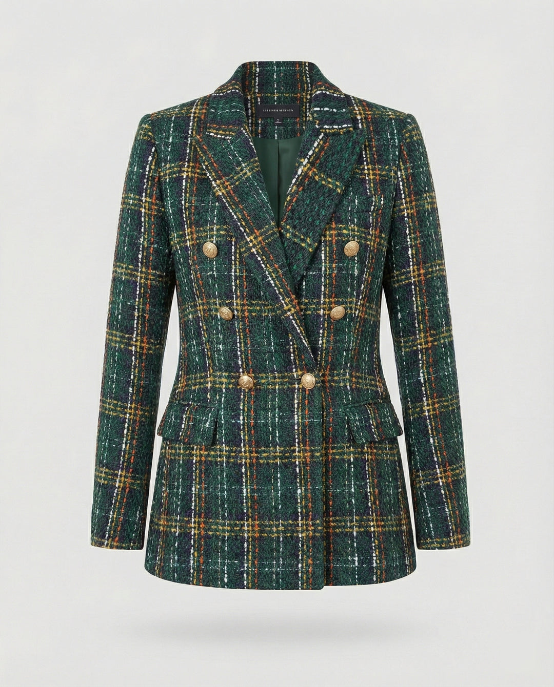 Damen Blazer Tweed Doppelreiher