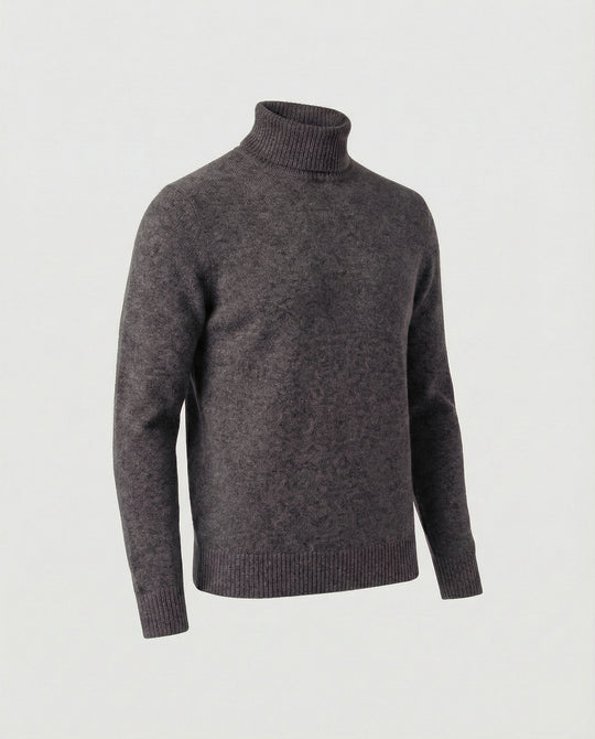 Herren Rollkragenpullover aus weichem Merinowolle R&B