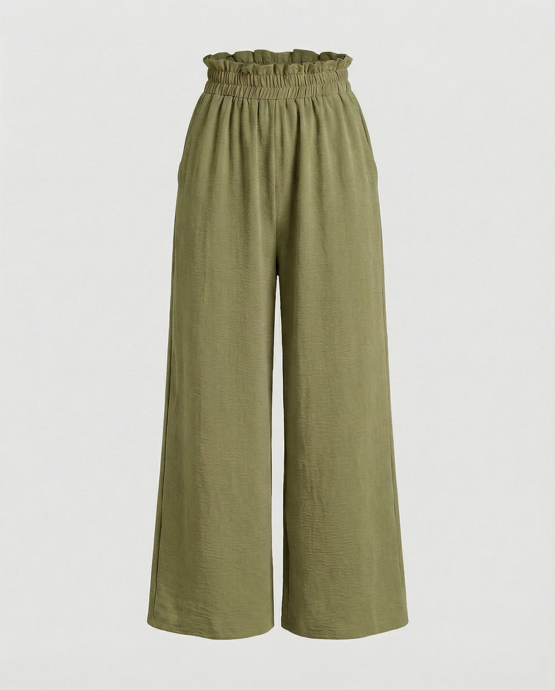 Damen Culotte-Hosen mit weitem Bein und elastischem Bund R&B