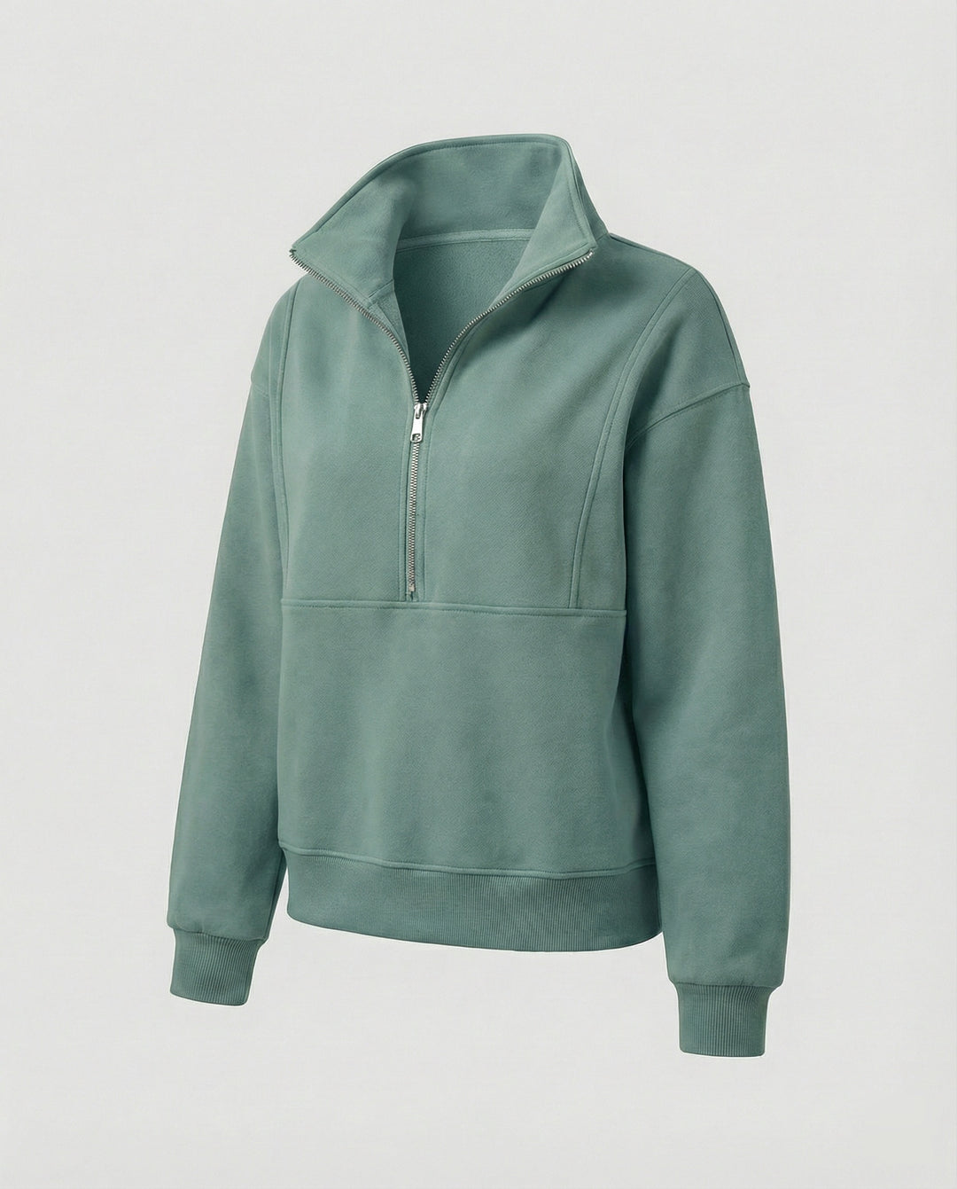 Jogginganzug Damen sportlich elegant mit Oversize-Hoodie und hohem Kragen
