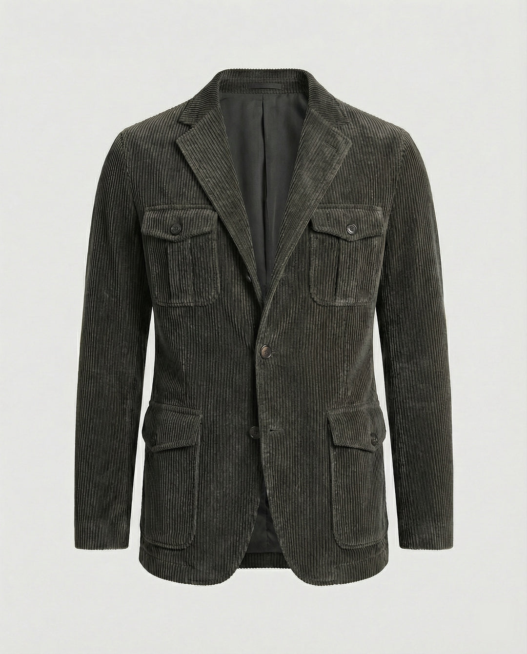 Herren Cordjacke mit multifunktionalen Taschen und modernem Schnitt