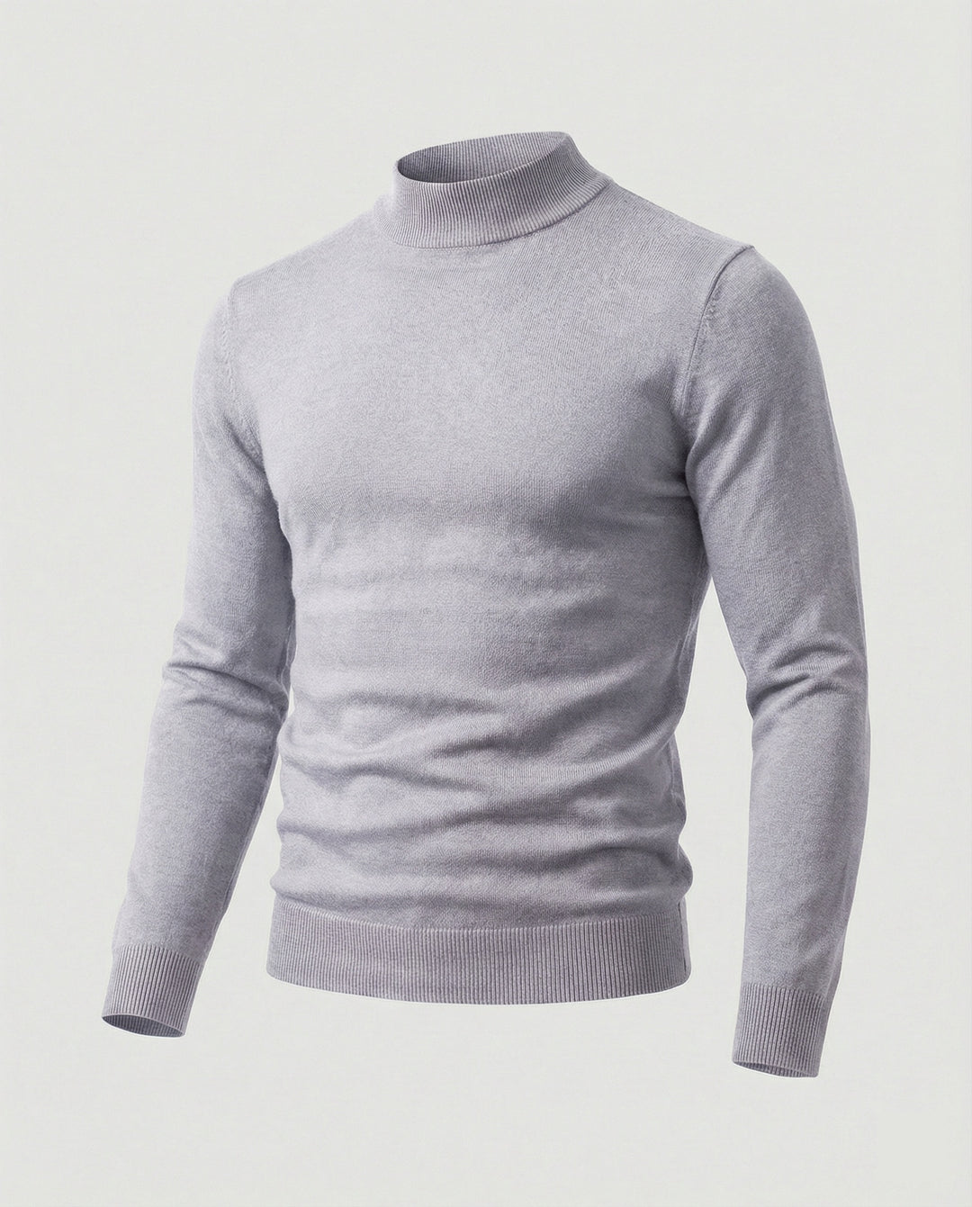 Herren eleganter Pullover mit Stehkragen R&B