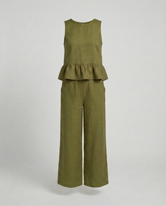 Damen Zweiteiler Set Sommer Palazzohose