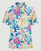Damen Bluse Leinen Peter Pan Kragen