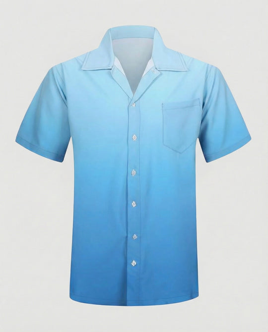 Kurzarm Hawaiihemd Herren Palmenprint