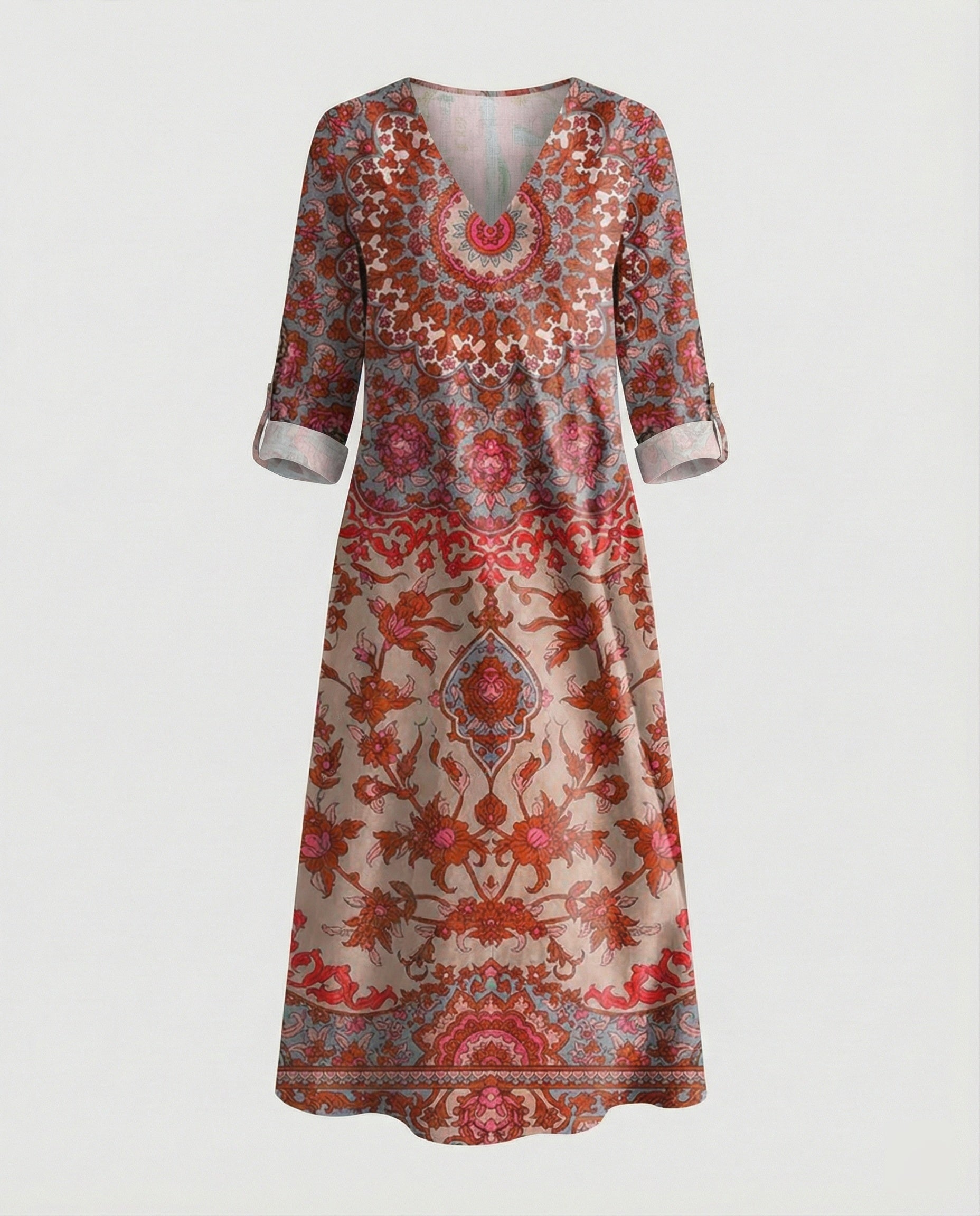 Boho Maxikleid Sommer Damen Taschen