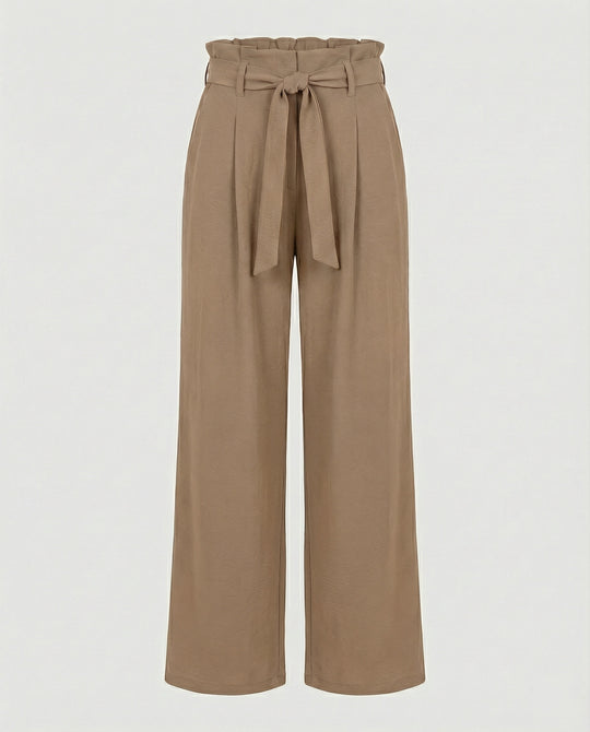 Damen Stoffhose Damen Palazzo High Waist