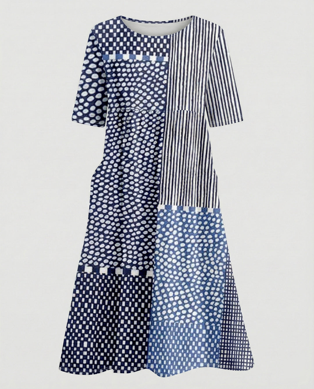 Damen Maxikleid mit Taschen luftig