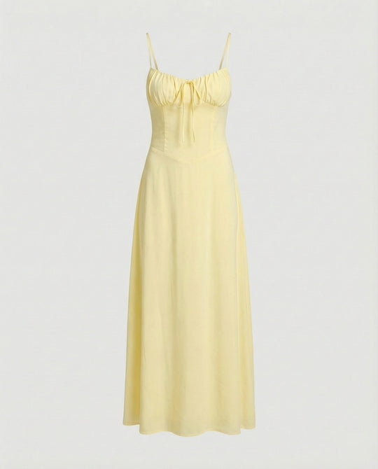Damen Maxikleid mit Korsett Bustier