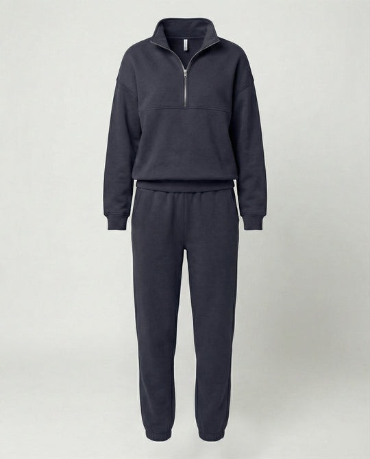 Jogginganzug Damen sportlich mit Zip-Hoodie und Jogginghose