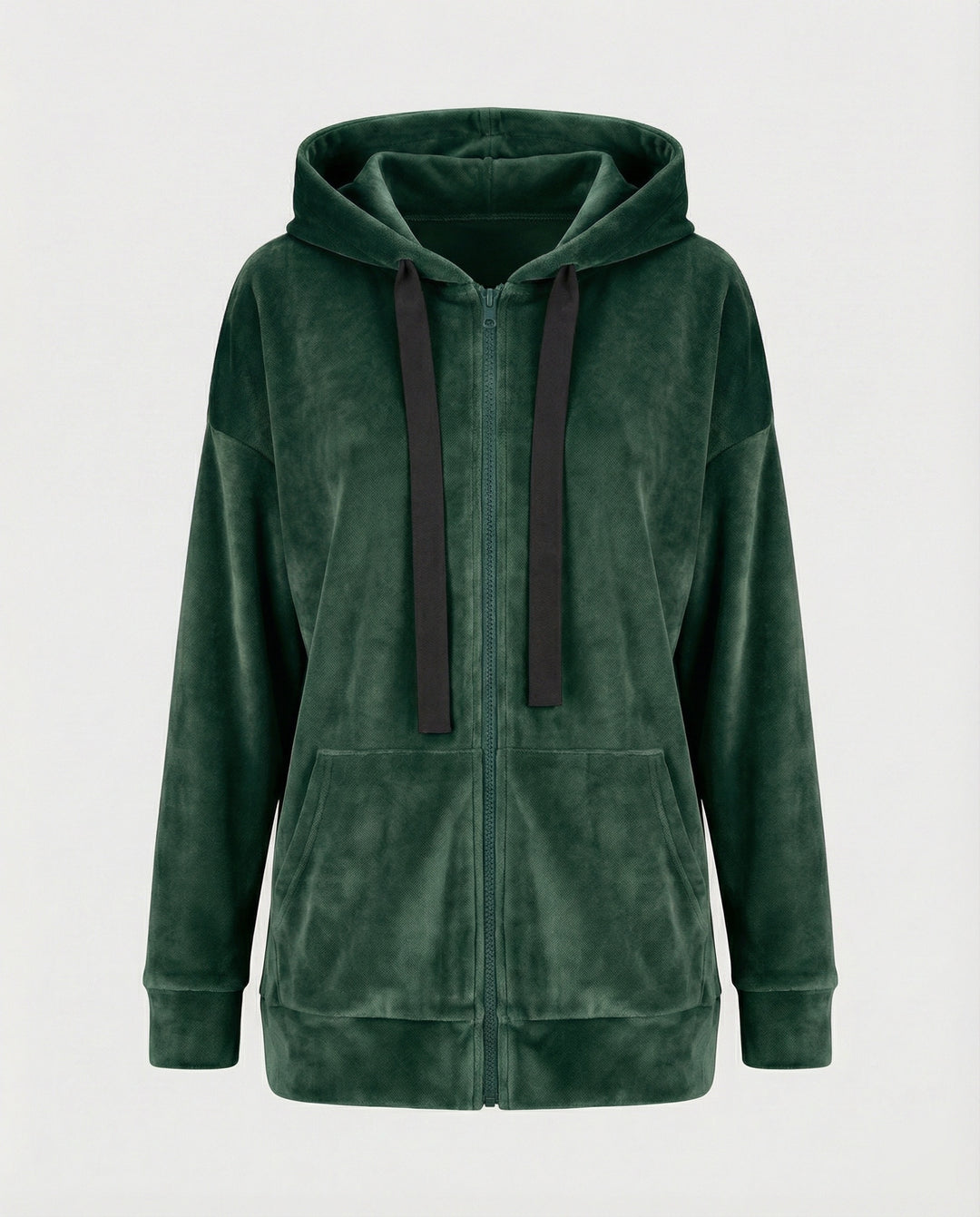 Freizeitkleidung Damen Velours Kapuzenjacke